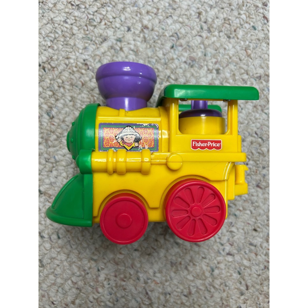 Fisher-Price Train Set Animal Cars Vintage Toy 2001 Mattel Preschool‎